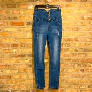 High waisted skinny jeans, size 12 (No Brand name that I could find)